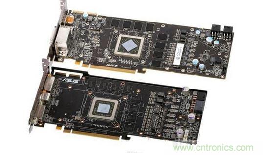 “当年”的Radeon HD 5870（上）和Radeon HD 4890（下）PCB