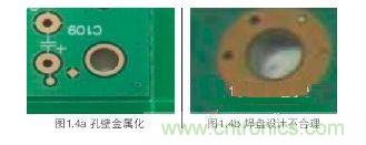 螺丝孔金属化,焊盘设计不合理