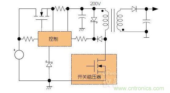 预稳压器简化转换器设计,能够使用更小、更低成本的元器件