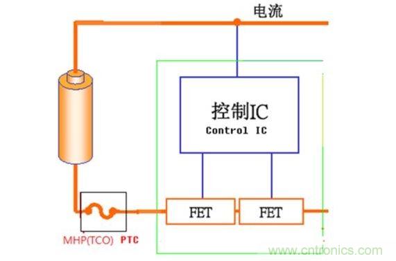 典型的单节锂离子电池保护电路