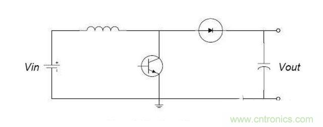 boost开关升压电路的原理图