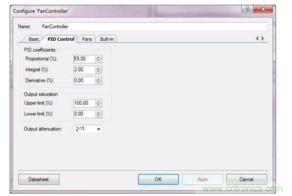 用于PSoC 3、PSoC 4与PSoC 5设计的PSoC Creator风扇控制器设计向导