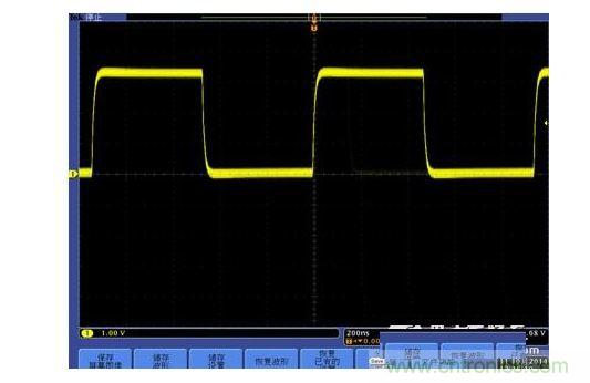  50kwfms/s波形刷新率下观察的波形信息