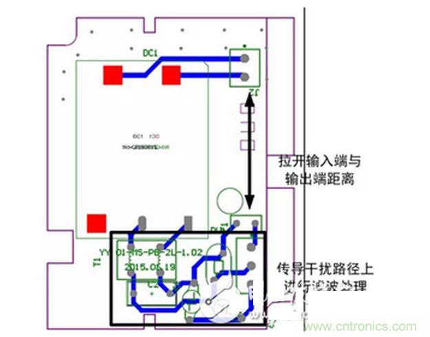 供电板整改示意图