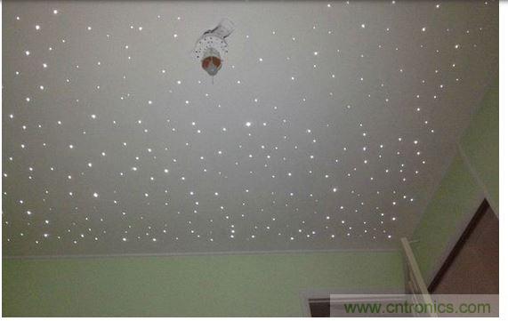 DIY布满星星的天花板