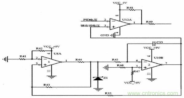 气体传感器PID恒温控制电路