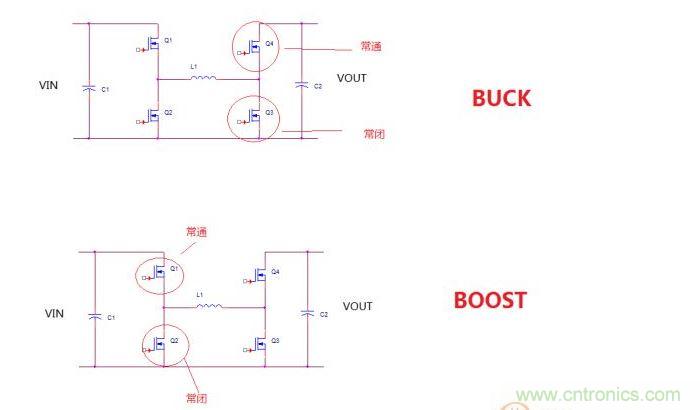 四开关buck-boost的拓扑