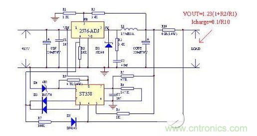 ［3］ 用2576+358+稳压管的方案示意图