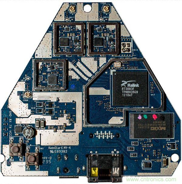 图3：EA-N66的处理核心为雷凌科技(现属于联发科技)的应用SoC。