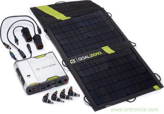 图2：太阳能充电工具让使用者能采集再生能源，并将之储存到电池以备不时之需。