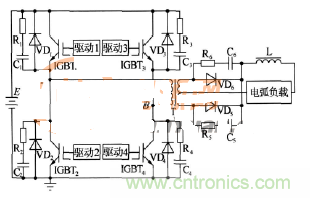 全桥式逆变主电路