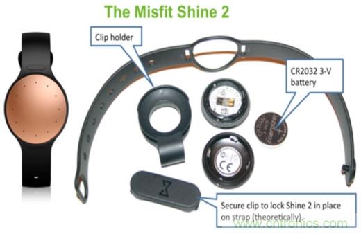 拆解 Misfit Shine 2及其电源管理技术