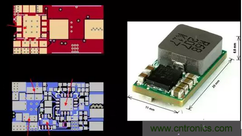 25A同步降压型转换器pcb布局和实施方案