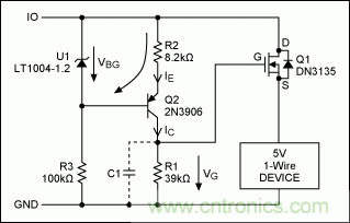 为5V 1-Wire®从器件提供过压保护