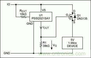 为5V 1-Wire®从器件提供过压保护