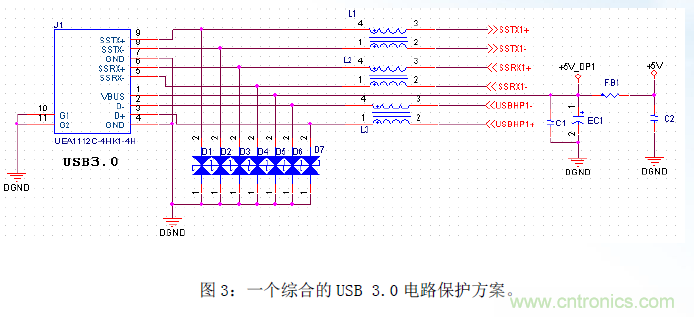 适用于USB3.0的电路保护方案