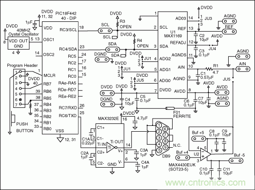 MAX1169 ADC与PIC微控制器的接口