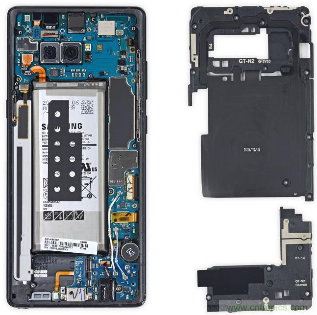 三星Note 8拆解,模块化+分离式设计成趋势?