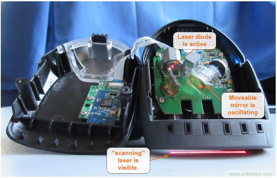 拆解45美元的蓝牙无线条码扫描枪，发现里面镜中有镜