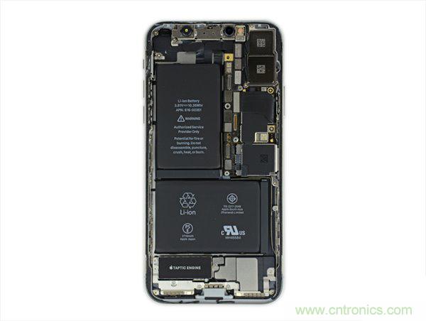苹果iPhone X iFixit拆解报告:双层主板+双单元电池