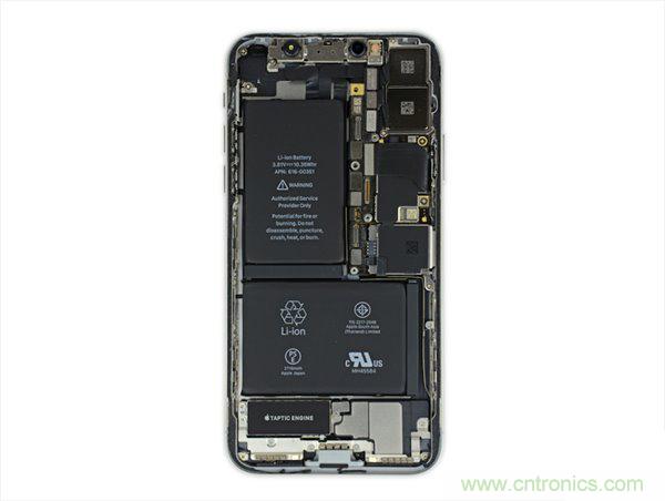 苹果iPhone X iFixit拆解报告：双层主板+双单元电池