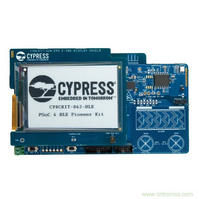 Cypress Semiconductor PSoC 6 BLE Pioneer 套件现已入库 Digi-Key;客户预订订单陆续发货中