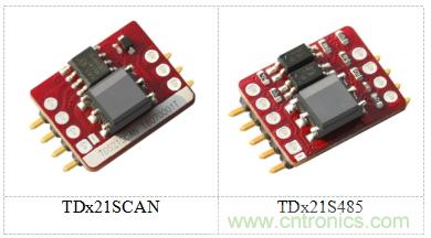 新SMD封装开板 CAN/485工业总线隔离收发模块 ——TDx21SCAN(H)、TDx21S485x系列