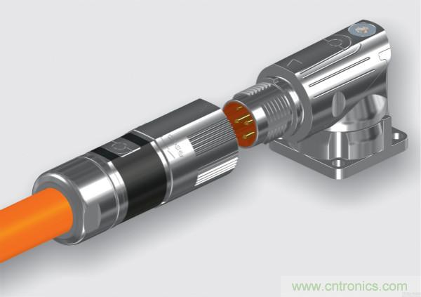 TE Connectivity 推出首款可插拔 M12单电缆解决方案--茵特康 M12电机连接器