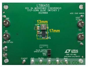 高功率单片式 Silent Switcher 2 稳压器 满足 CISPR 25 Class 5 EMI 限制要求并适合狭小的安放空间