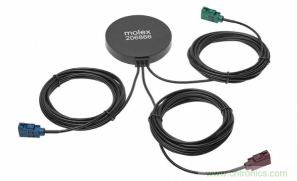 Molex 推出新型三合一外部天线