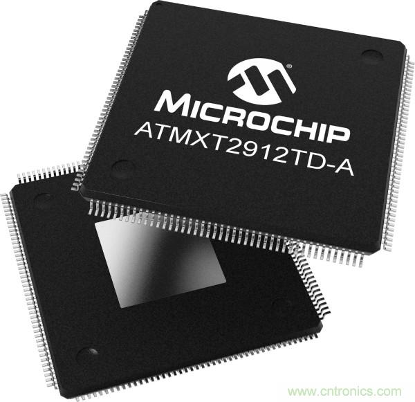 Microchip单芯片maXTouch触摸屏控制器支持20英寸的汽车触摸屏