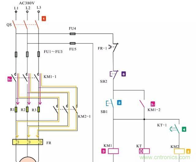 电阻器在电动机实现降压和限流起到什么作用？