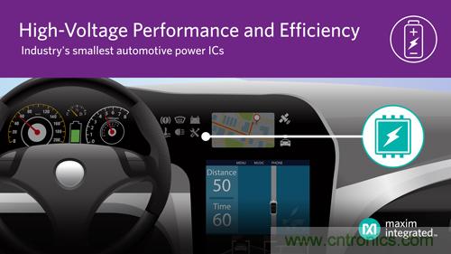 Maxim推出最新电源管理IC，为汽车高压供电提供最小尺寸、最高效率方案