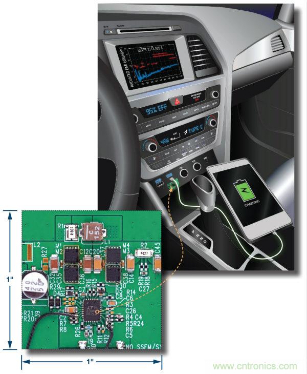 汽车USB Type-C电源解决方案： 1平方英寸的45 W、2 MHz降压-升压控制器