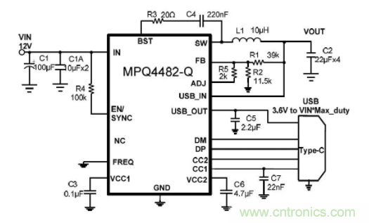 MPS推出车载全集成QC 3.0充电管理芯片 MPQ4482-Q