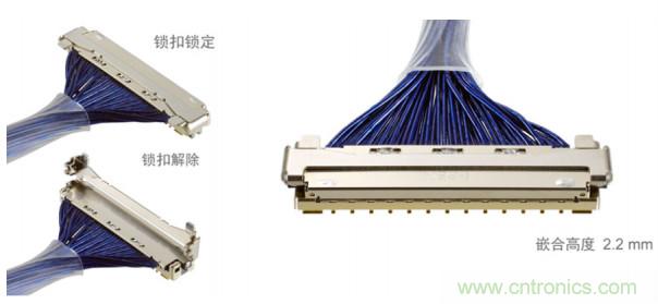 I-PEX极细同轴线连接器可保护元器件免受噪破波干扰