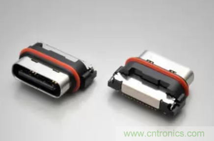 JAE追加了以USB Type-C™为基准的DX07系列防水型插座连接器