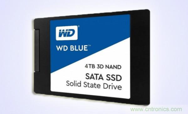 西部数据蓝盘SSD扩容4TB 每天0.08次全盘写入