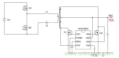 使用UCC24624同步整流器控制器提高LLC谐振转换器的效率