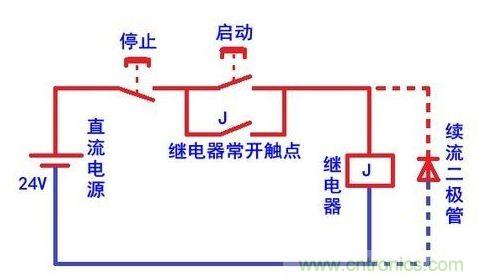 继电器为何要并联二极管