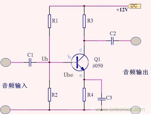 分析三极管放大电路中的偏置电路稳定工作原理