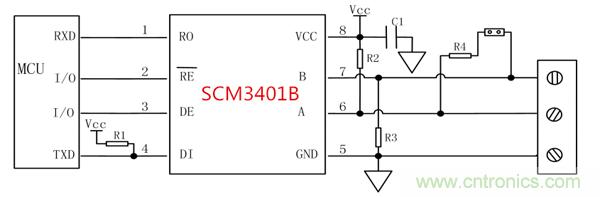 超小体积半双工增强型RS-485收发器——SCM3401BFA