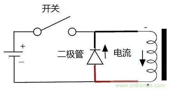 续流二极管作用和工作原理解析