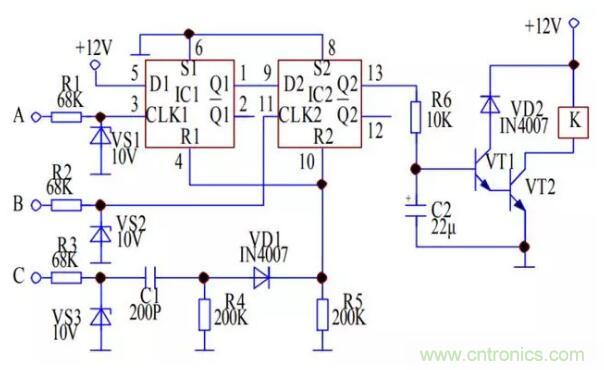 三相交流电相序检测电路方案设计详解​