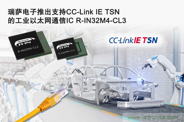 瑞萨电子推出用于工业以太网通信的R-IN32M4-CL3 IC