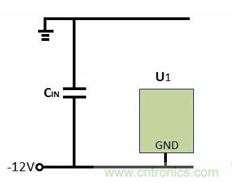 如何实现-12V输入到+5V输出?