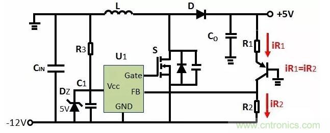 如何实现-12V输入到+5V输出? 如何实现-12V输入到+5V输出?
