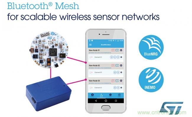 ST解锁Bluetooth Mesh全功能 赋能可扩展的无线传感器网络 ST解锁Bluetooth Mesh全功能 赋能可扩展的无线传感器网络