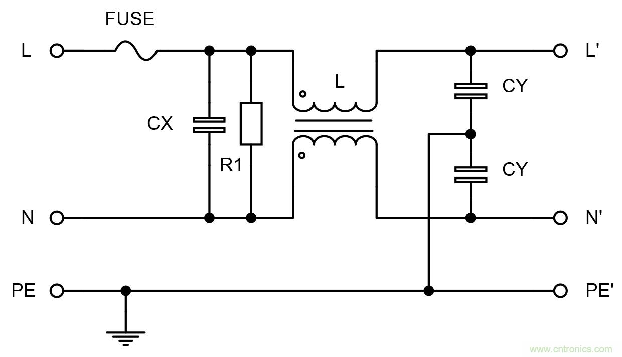 为AC-DC转换器选择模块化EMI滤波器