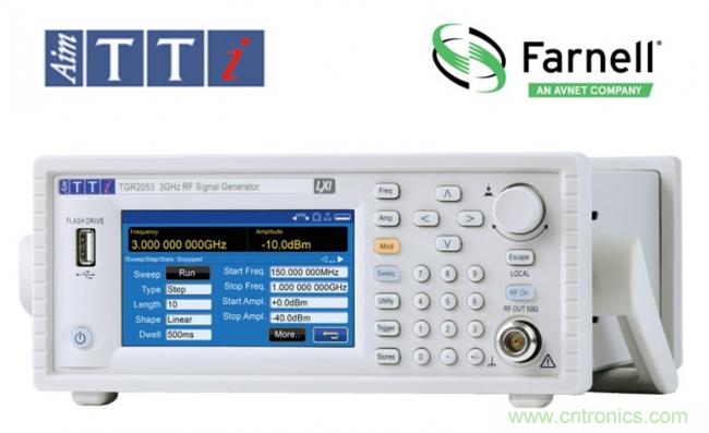 e络盟供应Aim-TTi 新一代TGR2050系列射频信号发生器